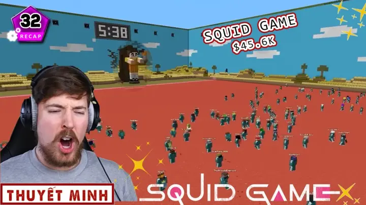 Squid Game Đã Giàu Lại Còn Thắng Trận Cuối Minecraft