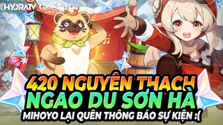 Mihoyo Bỏ Quên Thông Báo Sự Kiện 420 Nguyên Thạch! Ngao Du Sơn Hà! Hướng Dẫn Dắt Tanuki Đi Chơi