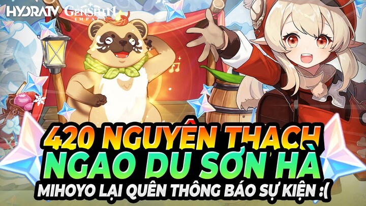 Mihoyo Bỏ Quên Thông Báo Sự Kiện 420 Nguyên Thạch! Ngao Du Sơn Hà! Hướng Dẫn Dắt Tanuki Đi Chơi