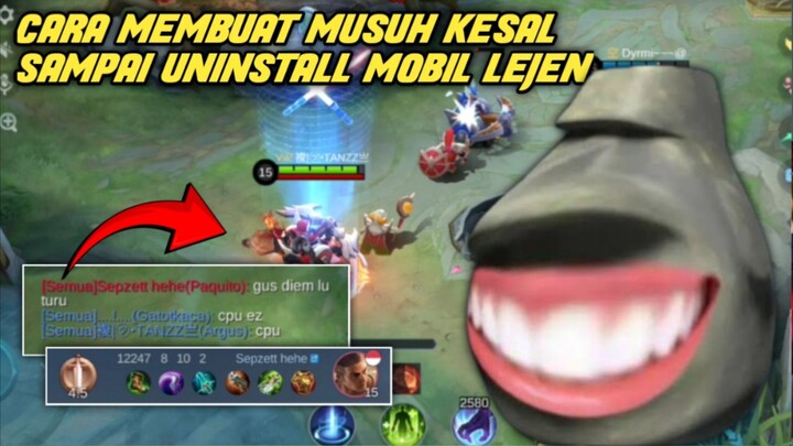 Cara Membuat Musuh Kesal Sampai MengUninstall Mobail Legend😂🤣 - ArgusKun