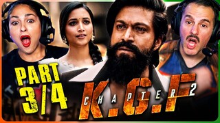 KGF: Chapter 2 Movie Reaction Part 3/4! | Yash | Sanjay Dutt | Raveena Tandon | Srinidhi Shetty