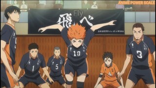 Haikyuu | Hinata shocks/impresses other characters with his jump/spiking abilities. (Season 1)