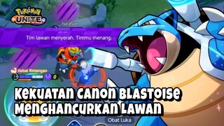 Kekuatan Canon Blastoise Menghancurkan Lawan - Pokemon Unite