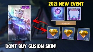 Promo Diamonds Tricks And Free Skin! Don't Buy Gusion Skin! 2021 New Event | Mobile Legends 2021