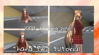 Hand tied pose in Sakura School Simulator?! 🤔✨ tutorial!