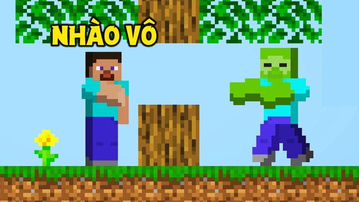 THỬ THÁCH SINH TỒN TRONG THẾ GIỚI 2D MINECRAFT !! *KHÓ CHƠI VÃI NỒI*