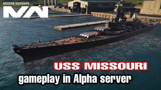 Modern Warships: USS MISSOURI gameplay. Alpha server
