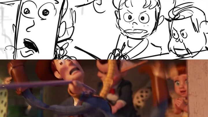 Perbandingan antara storyboard dan versi final “Toy Story 4”: Mereka adalah mainan, namun lebih dari