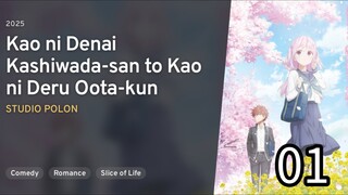 Kao ni Denai Kashiwada-san to Kao ni Deru Oota-kun |InexpressiveKashiwadaAndExpressiveOota EP 01