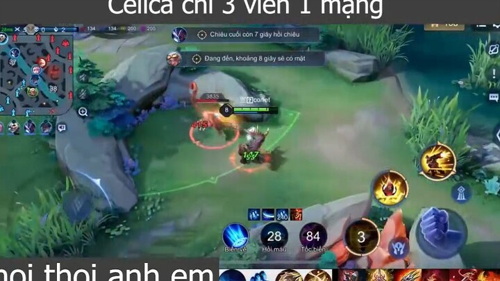 Celica chỉ 3 viên 1 mạng p2 #choithoianhem