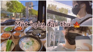 [Du học sinh Hàn] Một ngày đầu thu 🍁 part time vào một ngày mùa thu~ a day of my life