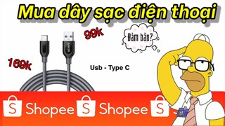 Mua dây sạc chính hãng trên Shopee và kết quả bất ngờ | Dây sạc Anker usb - type c