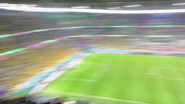 Sitting among the Brazilian fans, many people thought Brazil had a sure win and had already left! Cr