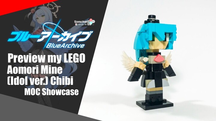 Preview my LEGO Blue Archive Aomori Mine (Idol ver.) Chibi | Somchai Ud