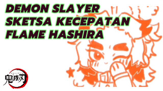 Sketsa Kecepatan Flame Hashira