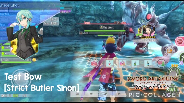 SAOIF: Test Bow- [Strict Butler Sinon]