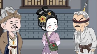 The man in black turns into a good boy in seconds