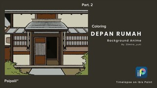 Menggambar Rumah Bagian Coloring Part. 2