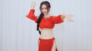 Red skirt ❤ barefoot ❤ exotic dancer