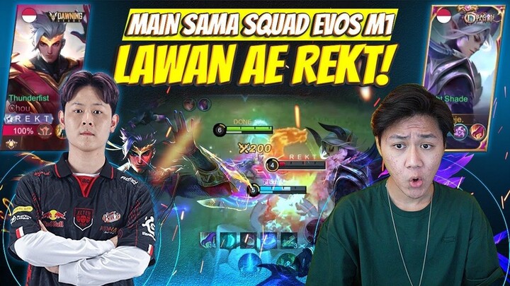 MAIN SAMA SQUAD EVOS M1 MALAH LAWAN AE REKT ! ADU MEKANIK PLAYER LEGEND M1 - Mob