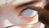 Bạn nghĩ đến ai với đôi mắt xanh? quá trình vẽ avatar -ipad