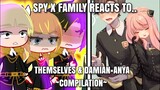 Desmond family + Damian FANGIRLS react to Damian x Anya, Gacha club 👒MY VIDEOS COMPILATION👒