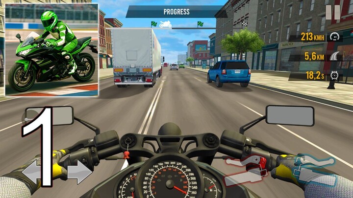 Traffic Bike Rider Rush - Gameplay Walkthrough Part 1 - New Bike (iOS,Android GamePlay)