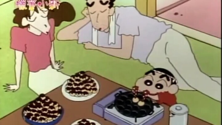 【Crayon Shin-chan】Gia đình Shin-chan đã mua khuôn làm takoyaki để làm những viên bánh bạch tuộc thơm