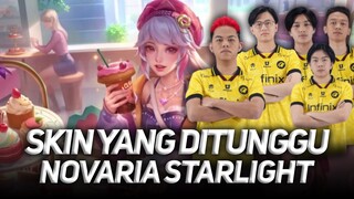 TUTORIAL NOVARIA + SKIN STARLIGHT  EFEK SKILLNYA JADI KEREN GINI AUTO KENA TERUSS