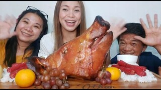 MUKBANG/LECHON ULO NG BABOY Collab @Mother Shingoo