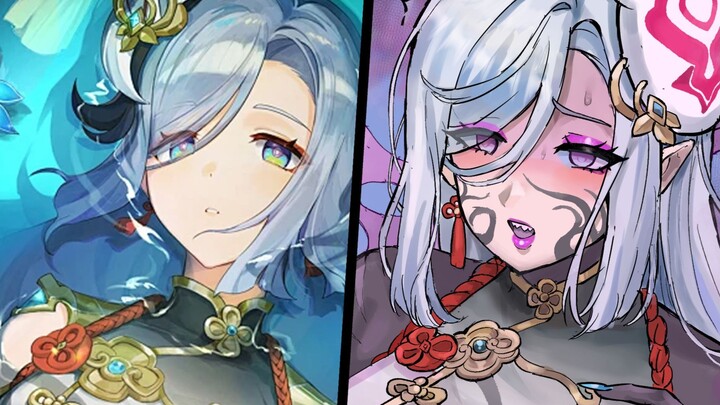 [Genshin Impact Fan Creation] Shenhe as a Kujou Zombie