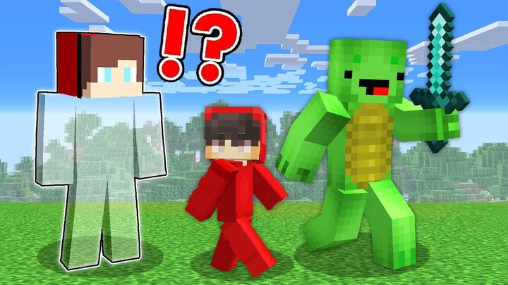 JJ VS Mikey and Cash Invisible Speedrunner VS Hunter in Funny Minecraft Challenge (Maizen)