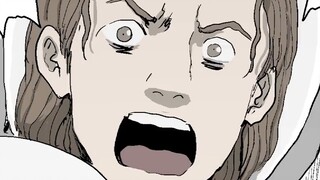 He took a risk to save his companions, but was dismembered by the monster [New Human 2] "Human Evolu