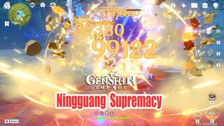 Ningguang Supremacy - One Shot Combo Andrius Boss - Genshin Impact Nuke Build