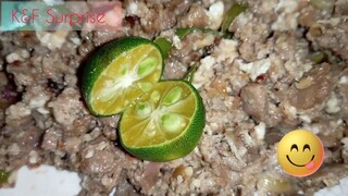 Yummy Homemade Sisig| Purefoods sizzling Sisig