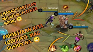 PINAKITAAAN KO SI EXE HATE AT EXE CH4KNU NG GUSION SA RANK | MLBB