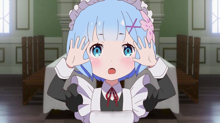 Little Rem just wants to play rock-paper-scissors