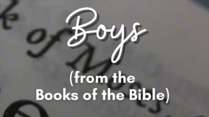 boys from the  books of the bible