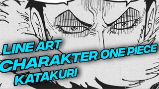 LINE ART CHARAKTER ANIME ONE PIECE | KATAKURI-ANGGA