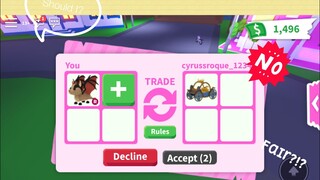 What people trade for ride able bat dragon || roblox adopt me trading?