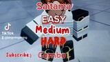 Saitama Easy,Medium,Hard Combo Strongestbattlegrounds