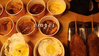 korean food mukbang, facts about me + fast talk | emzei