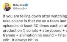 قال المنتج رافال جاكي للعديد من المشاهدين الذين شعروا بالحزن بعد مشاهدة فيلم «راكب الهامش»: