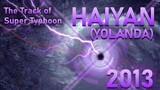 The Track of Super Typhoon Haiyan (Yolanda) 2013, 10 years later
