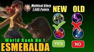 World Rank No.1 Esmeralda Full Gameplay | Mobile legends Bang Bang