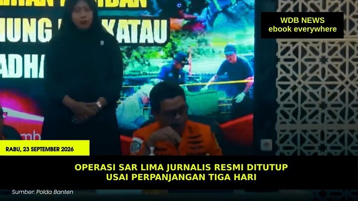 Operasi SAR Lima Jurnalis Resmi Ditutup Usai Perpanjangan Tiga Hari