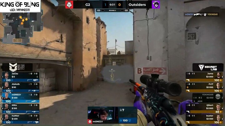 Tình huống ke góc thông minh, G2 dẫn trước ở ván thi đấu cuối cùng