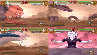 All Summoning and Giant Awakening Jutsu's - Naruto Ultimate Ninja 3 (60FPS)