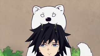 [MAD]Giyuu and his cute white bear|<Demon Slayer>