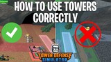 How to use towers correctly (TDS) | ROBLOX